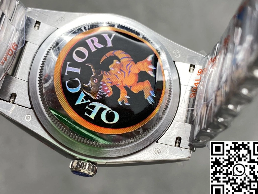 Day 128239-0023 Rolex Date 36mm Steel QF v5 Factory Blue Dial Tungsten 0312